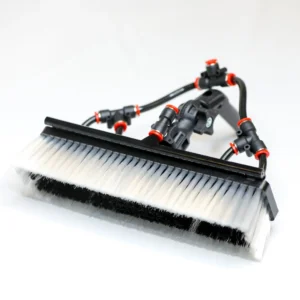 Water Fed Brush │ Alpha Premium Nylon - 4 Pencil Jets, Rinse Bar and Swivel Neck