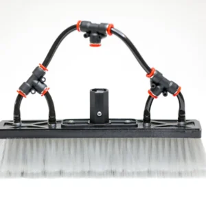 Water Fed Brush │ Dual Trim - Boar and Nylon Bristle Hybrid - 4 Pencil Jets