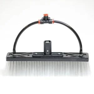 Water Fed Brush │ Dual Trim - Boar & Nylon Bristle Hybrid - 2 Pencil Jets